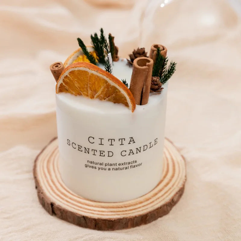 Soy Wax Romantic Aromatherapy Candles Pillar Candles Christmas Wedding Party Home Decor Gift Body Relax Stress Relief Candles