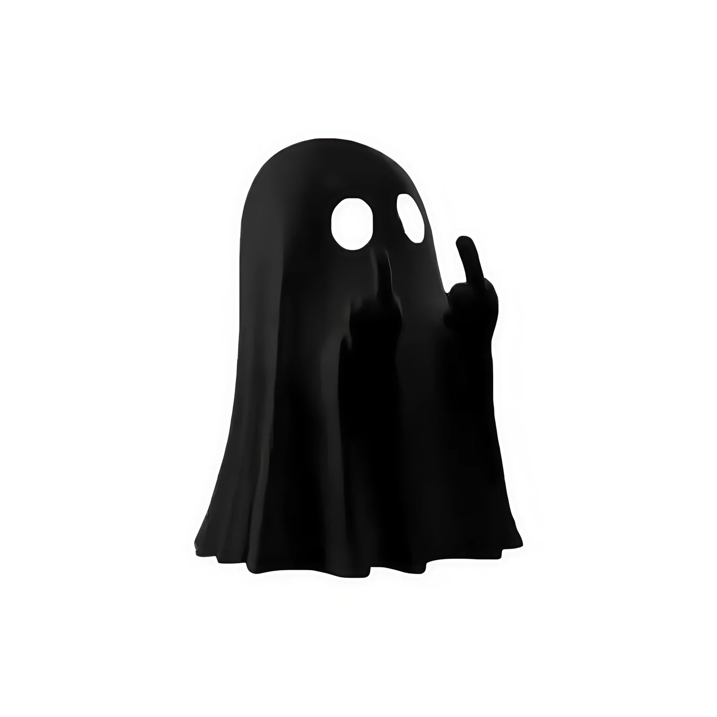 Middle Finger Cute Ghost Statue, Halloween Home Decorations