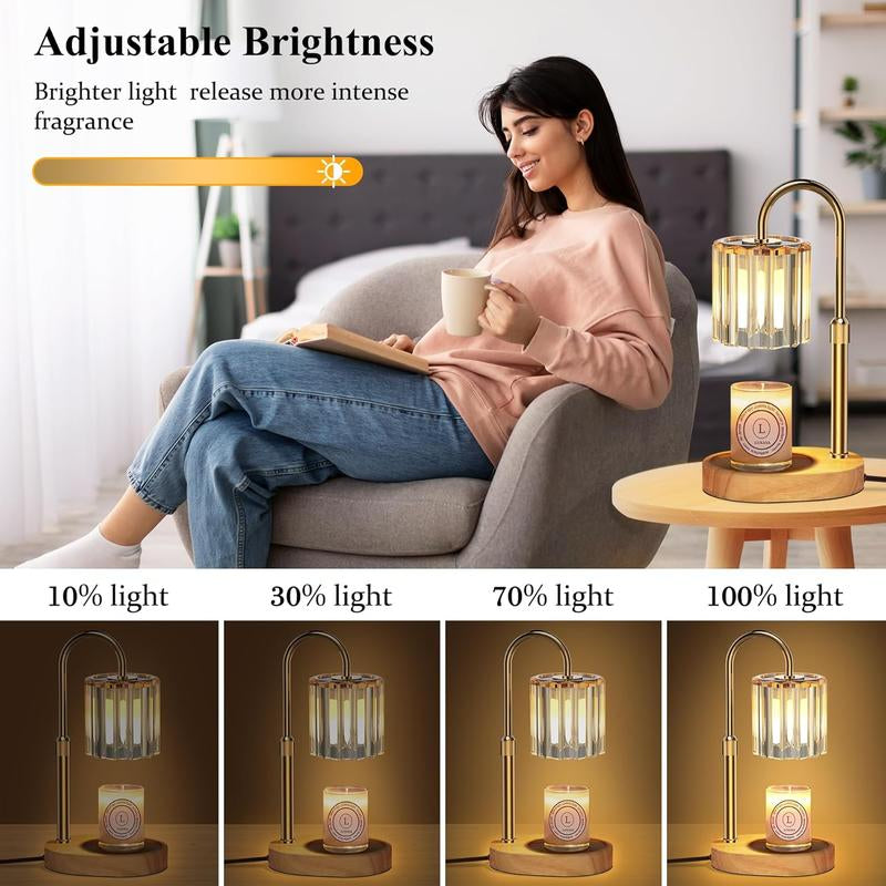 Candle Warmer Lamp, with Timer Dimmer Adjustable Height, Birthday Gifts for Women, Mothers Day Gifts for Mom, House Warming Home, Wax Melt Warmer for Scented Jar Candles