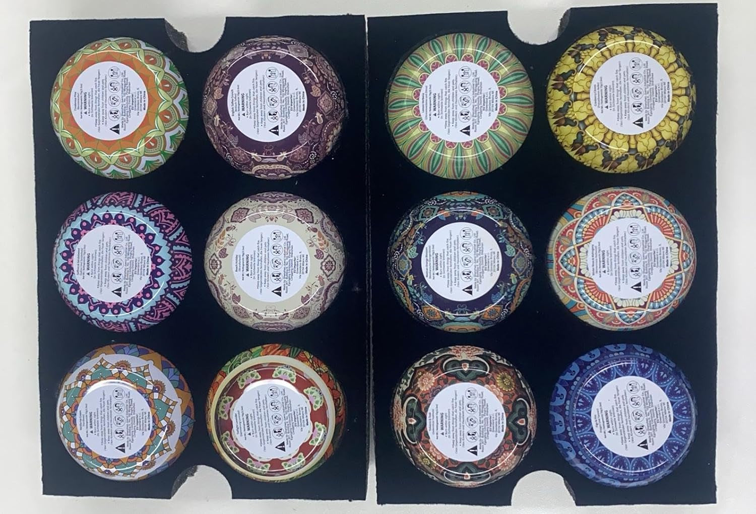 12 Pack Candles Gift Set for Women,30 Oz Soy Wax Candle Set for Woman Gift,Long Burning Natural Candles for Friend,For Birthday,Aromatherapy Present for Eid,Party,Old with Essential Oil