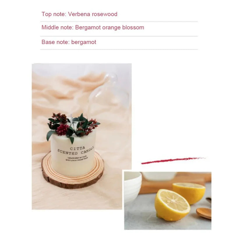 Soy Wax Romantic Aromatherapy Candles Pillar Candles Christmas Wedding Party Home Decor Gift Body Relax Stress Relief Candles