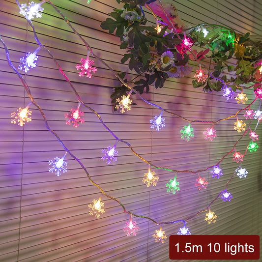 2024 Xmas LED String Lights Outdoor Star Chain Lights Garland Lights Bulb Fairy Lights Party Home Wedding Garden Christmas Decor