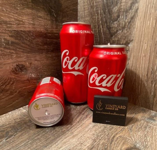 Vineyard Candle Co -Coca Cola Coke Scented Soy Wax Candle - 7.5, 12, 16Oz
