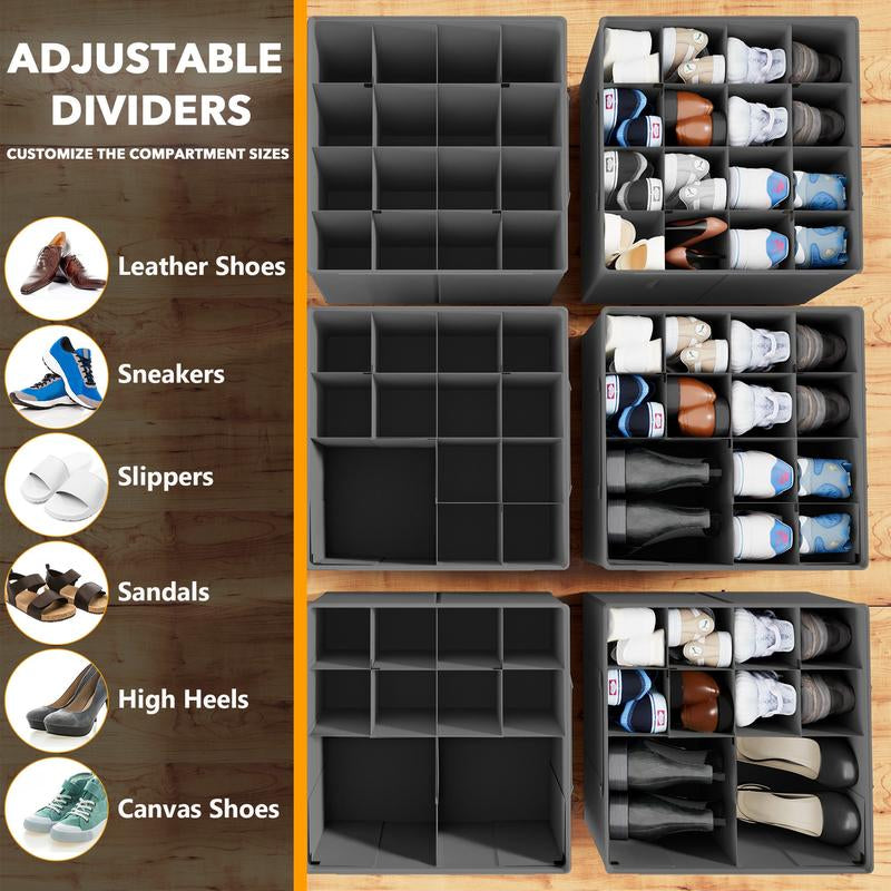 Spaceaid 2 Pac Space-Saving Shoe Organizer for Closet